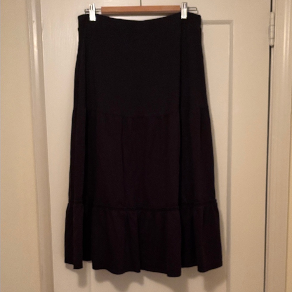 Toad&Co Black Tiered Maxi Skirt